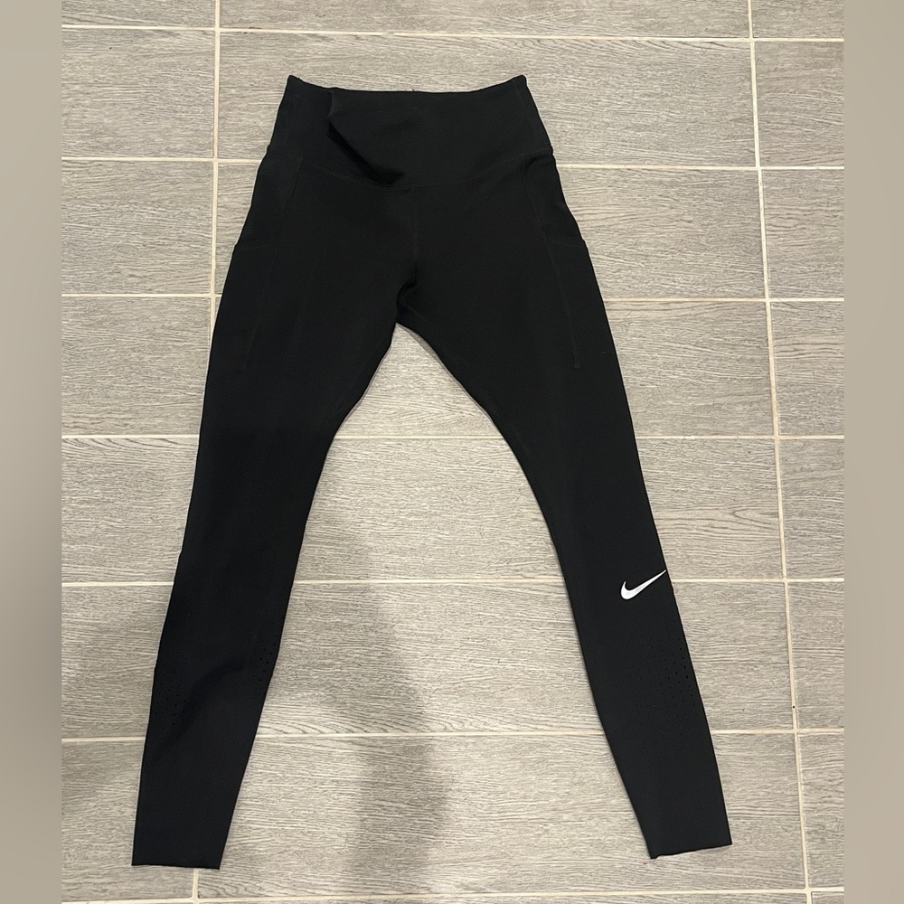 Black Nike Running Dri Fit Leggings - S